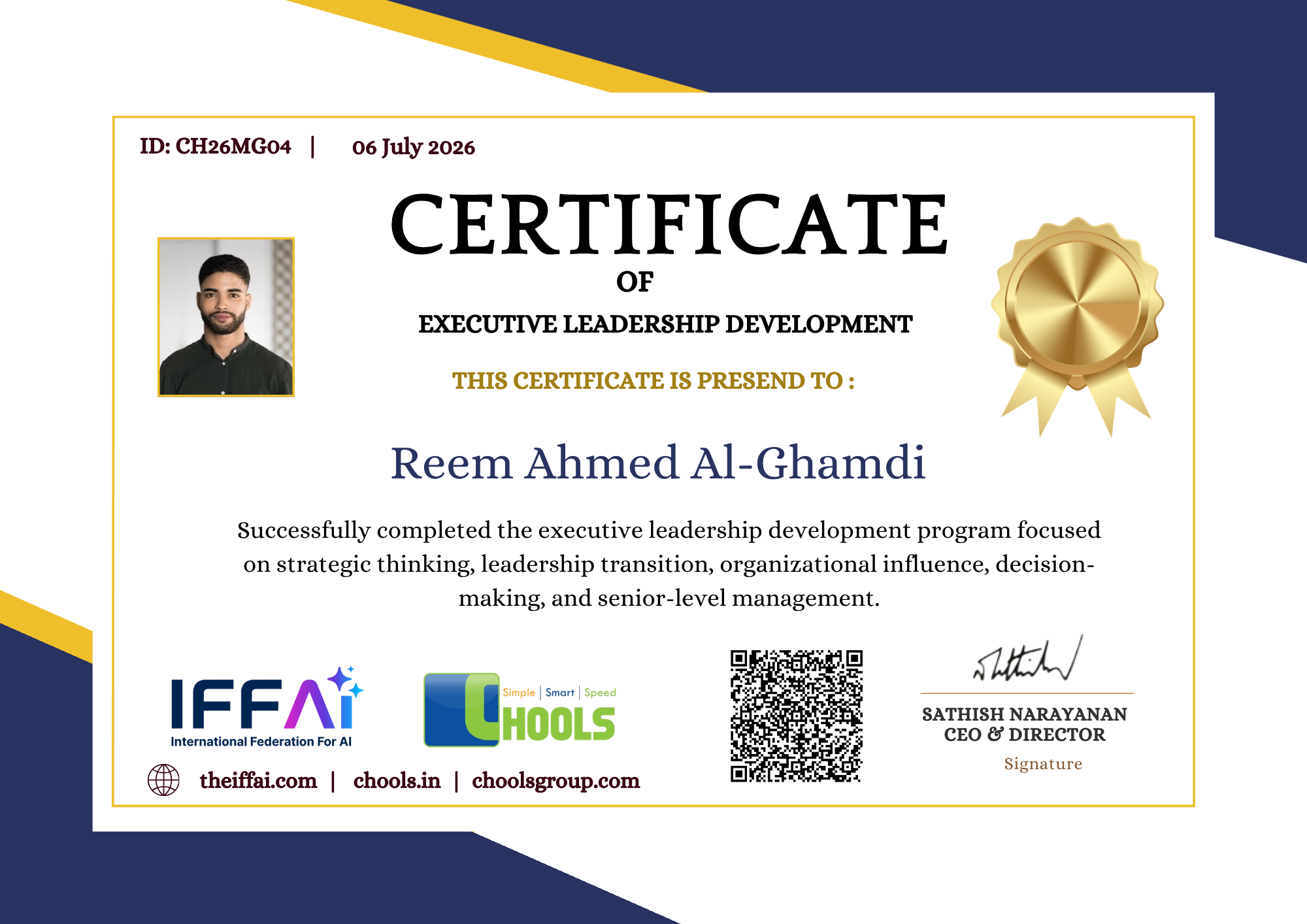 Management Programs Certificate